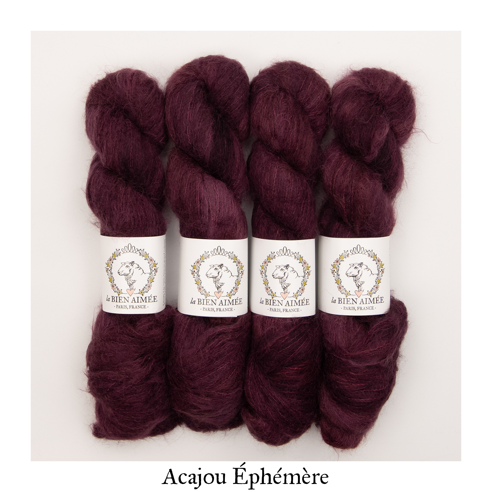 Kumo Ephémère – hand-dyed Lace weight yarn – La Bien Aimée
