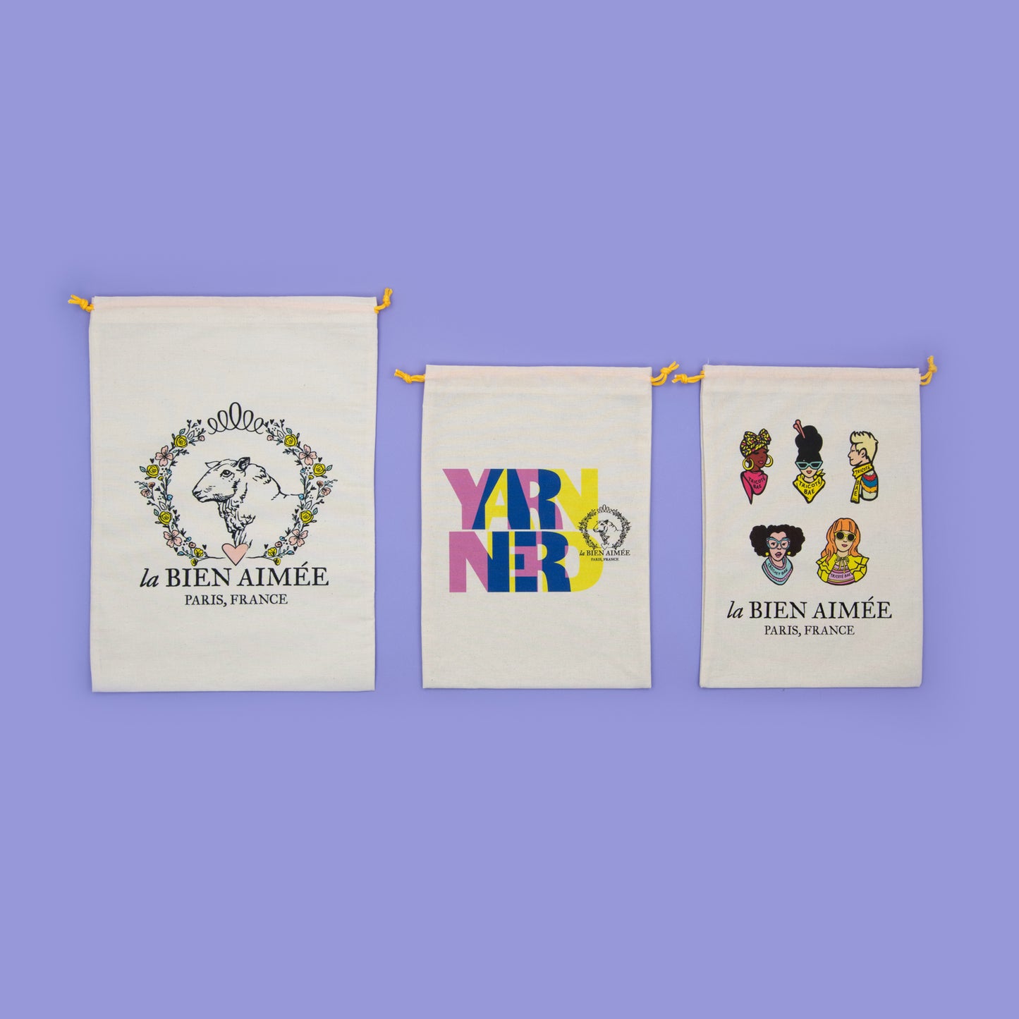 La Bien Aimée Drawstring Bags