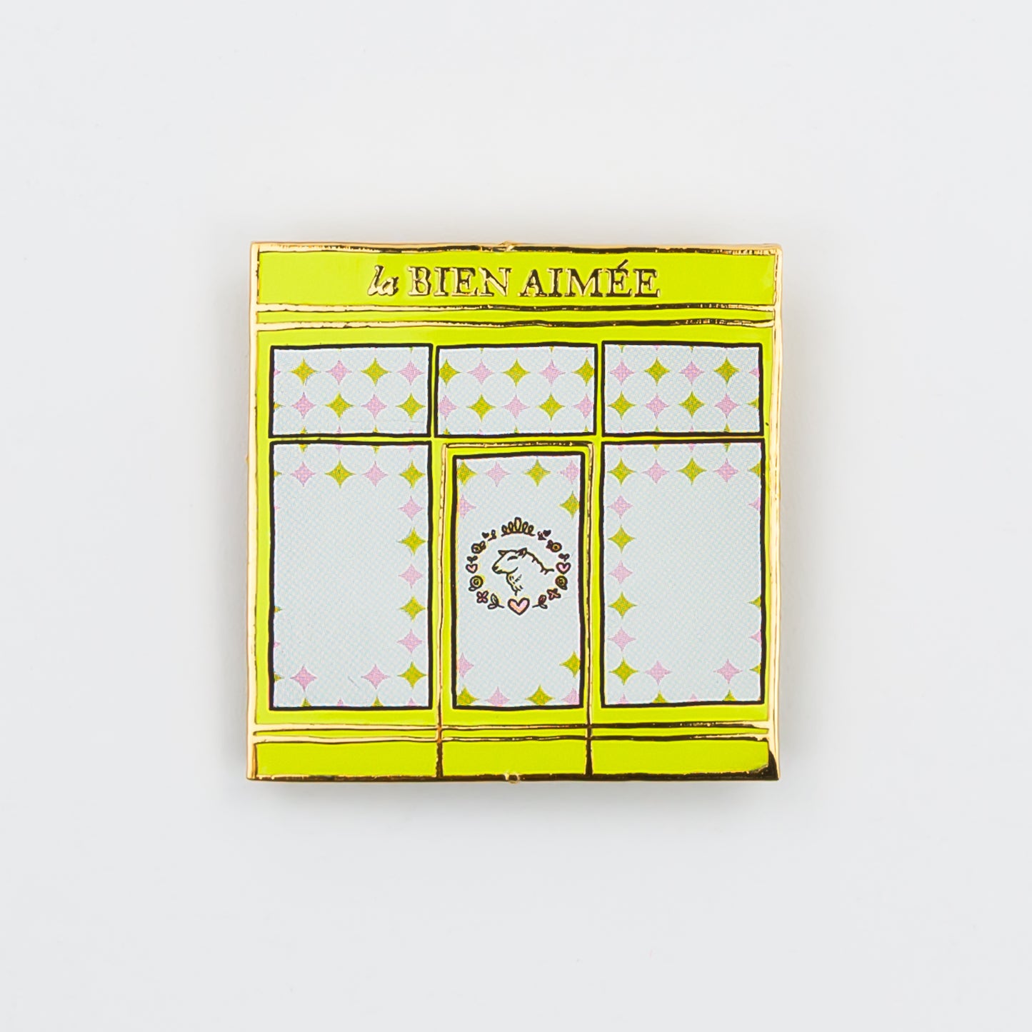 Yellow Storefront Pin