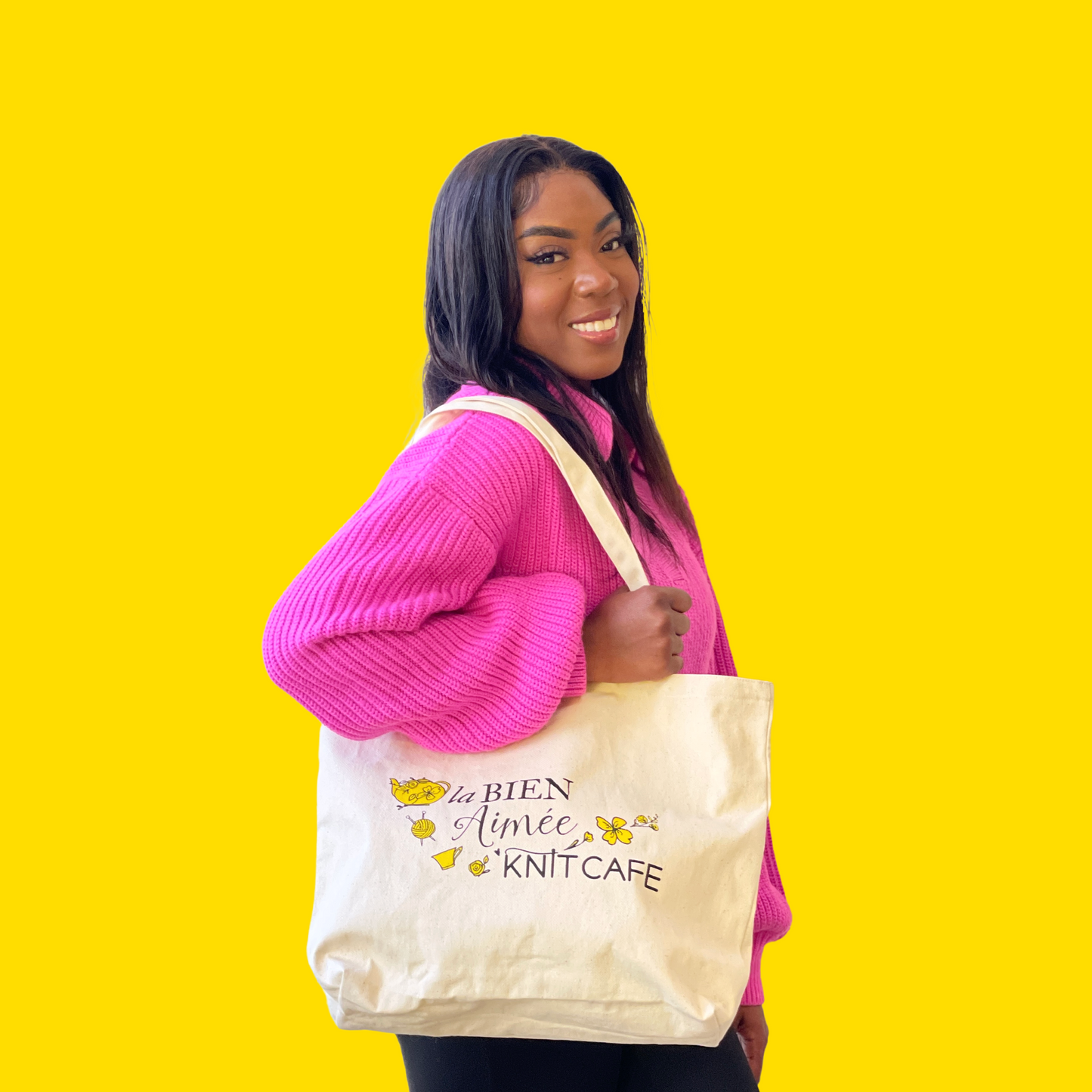 La Bien Aimée X Knit Cafe Tote Bag