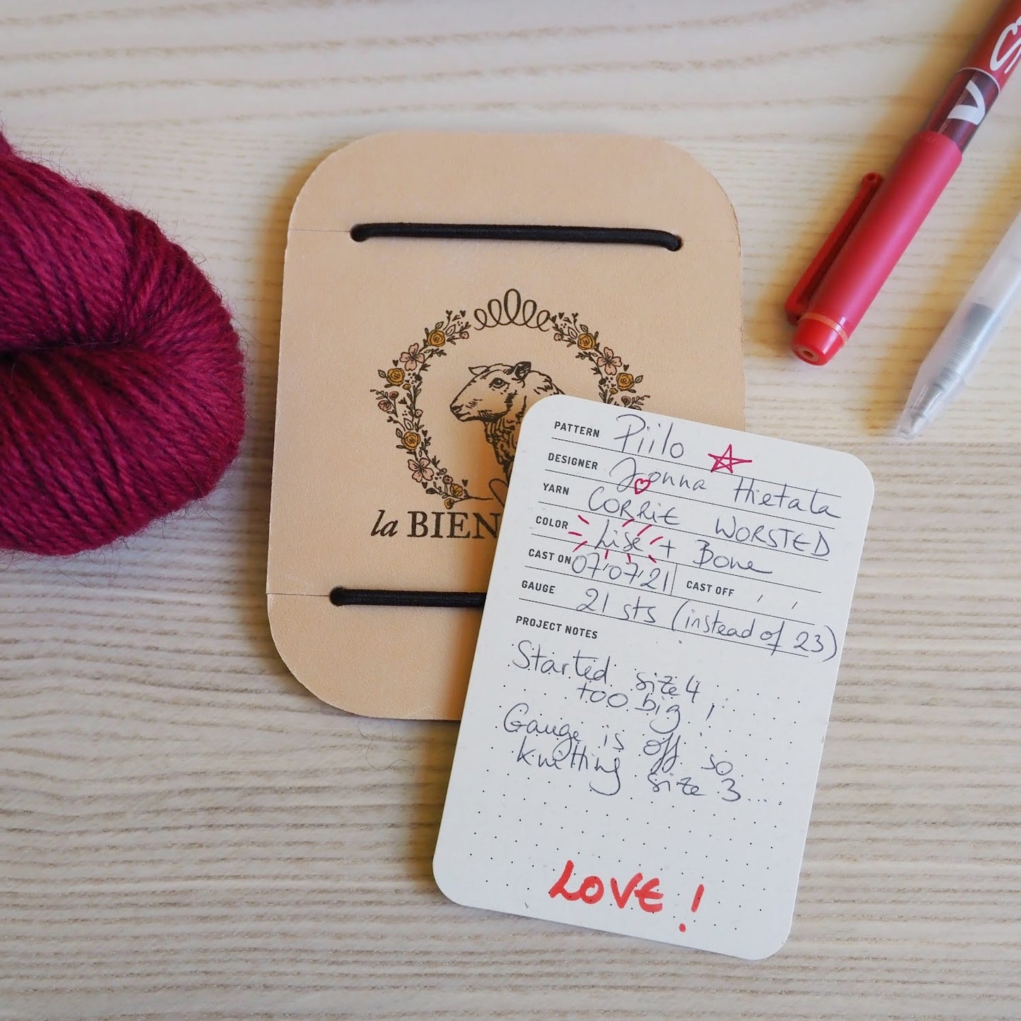 La Bien Aimée Card Holder + Notes