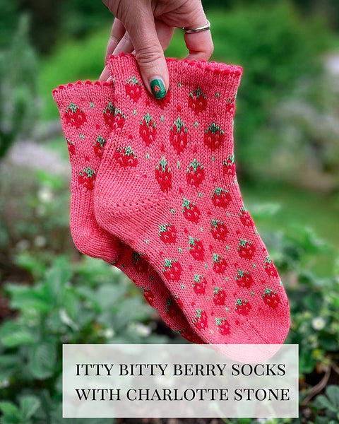 12 July - Itty Bitty Berry Colorwork Sock with Charlotte Stone - Workshop at La Bien Aimée