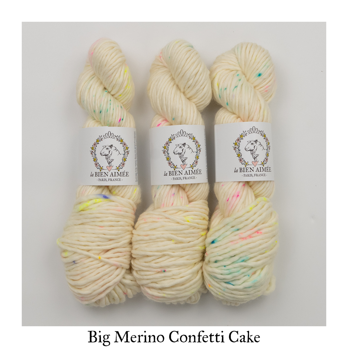 Gingham Yarn Bundle — Big Merino Confetti Cake