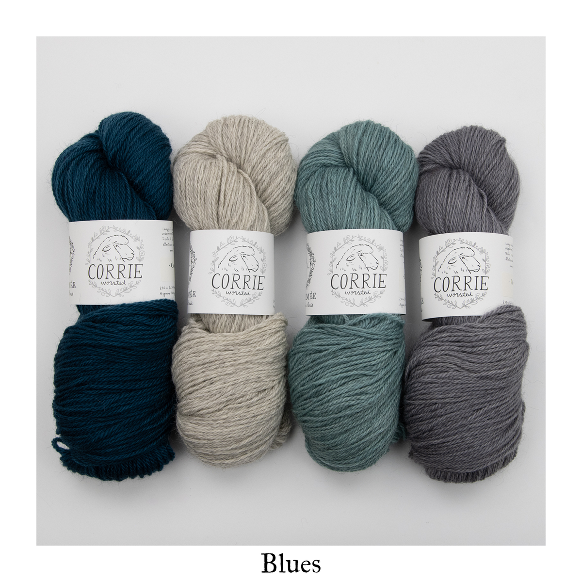 Cobble Stones and Laneways Yarn Bundle — Blues