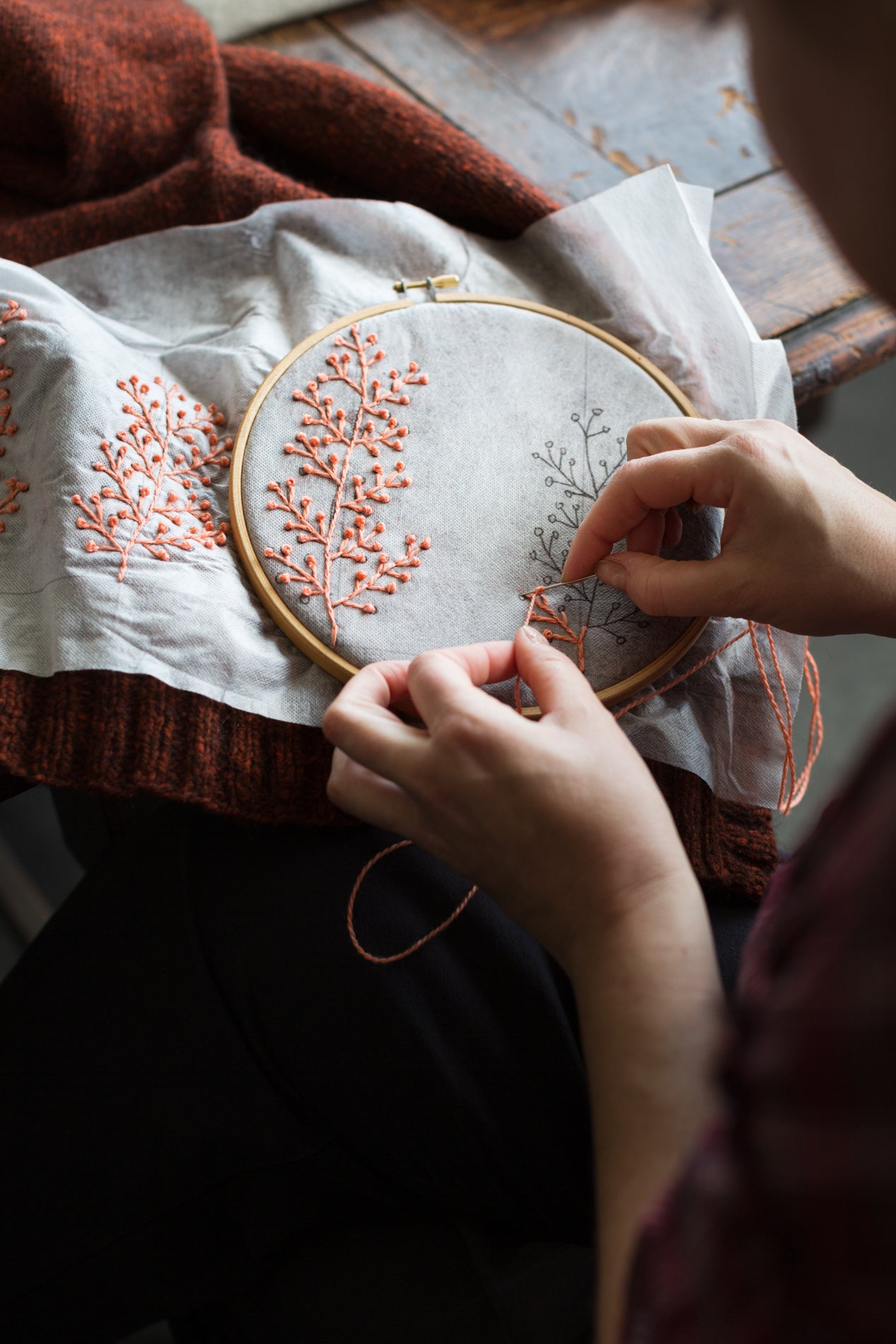 Embroidery on Knits By Judit Gummlich
