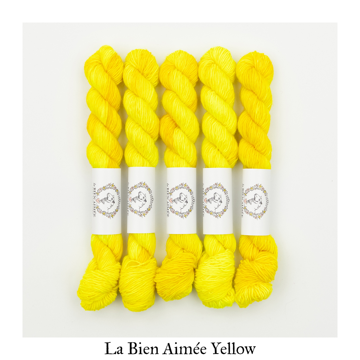 Merino Singles Mini 20g — La Bien Aimée Yellow