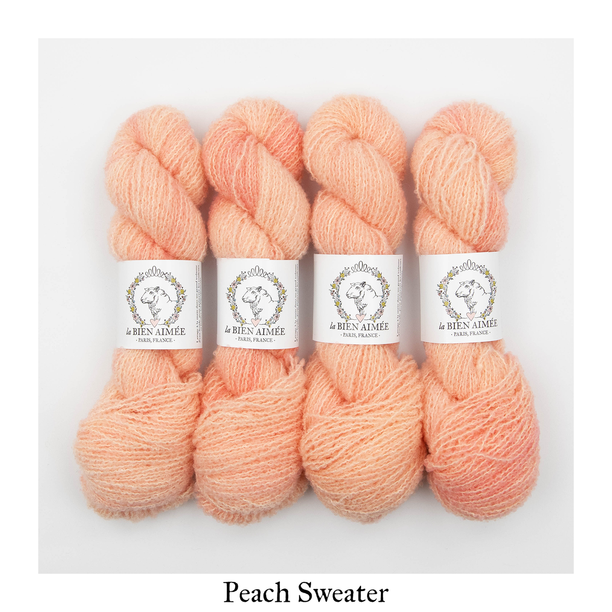 Merino Bouclé — Peach Sweater