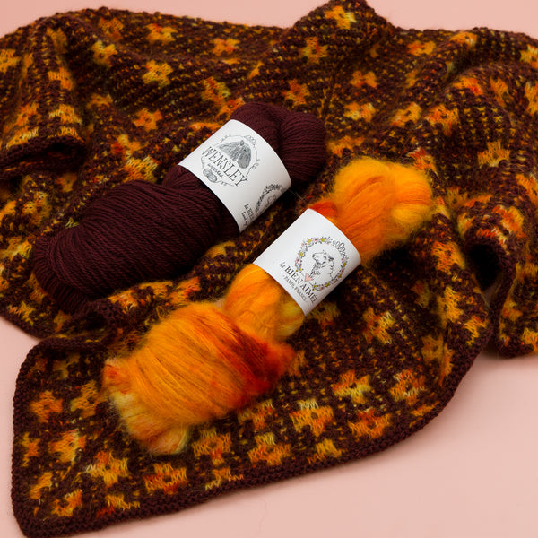 Pressed Flowers Shawl Yarn Bundle