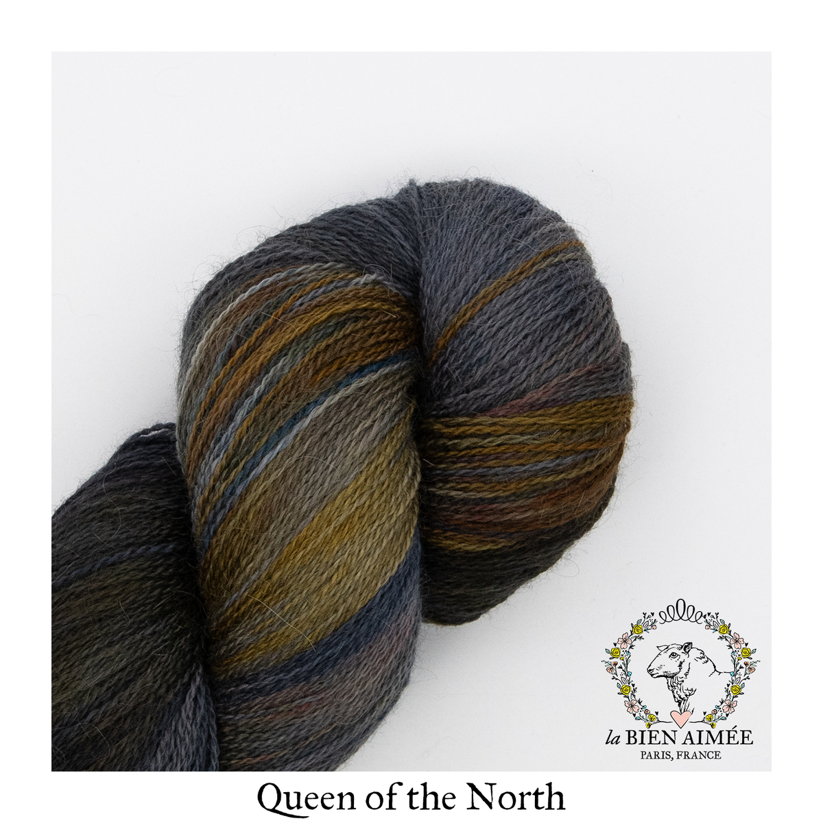 Alix – hand-dyed Lace weight yarn – La Bien Aimée