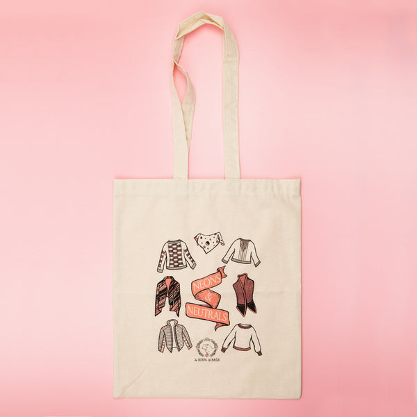 Neons & Neutrals Tote Bag
