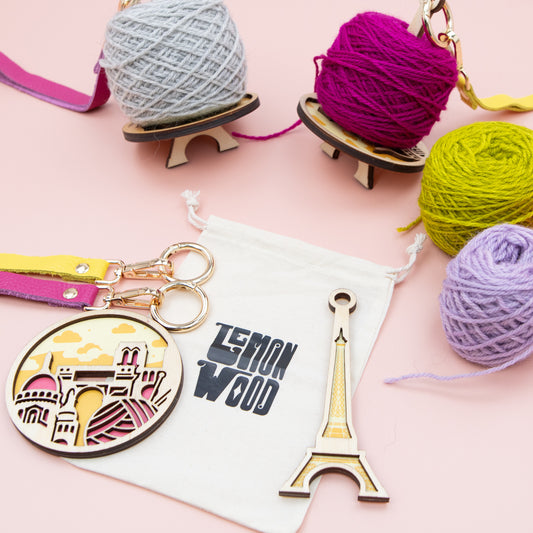 Lemonwood x La Bien Aimée Wooden Yarn Holder