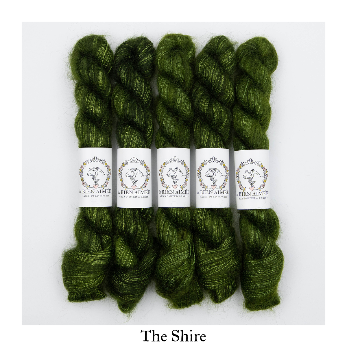 Mohair Silk 25g – hand-dyed Lace weight yarn – La Bien Aimée