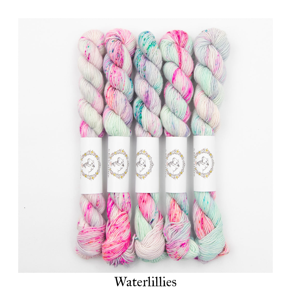 Merino Singles Mini 20g — Waterlilies