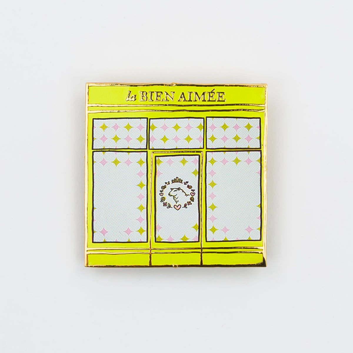 Yellow Storefront Pin