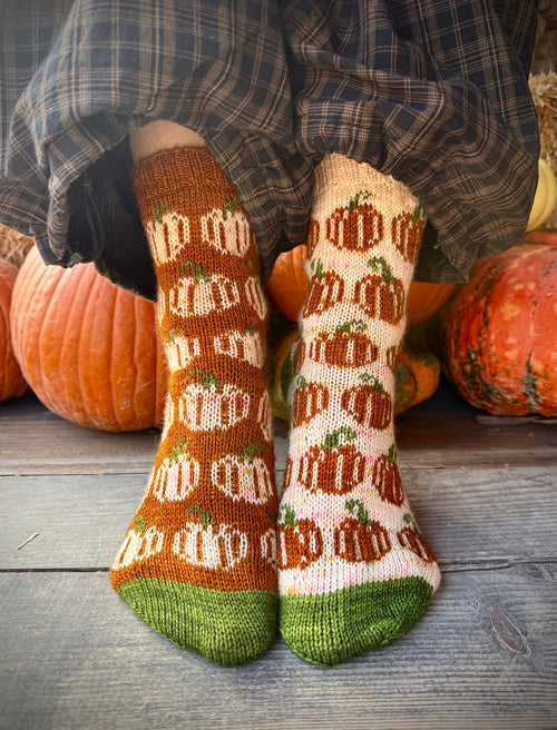 Pumpkin Party Socks - Yarn Bundle