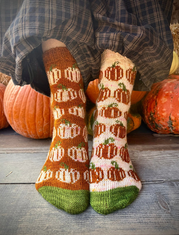Pumpkin Party Socks - Yarn Bundle