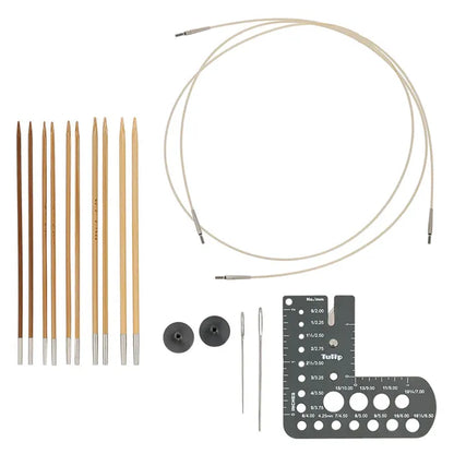 Tulip CarryC Long Interchangeable Needle Set (Fine Gauge) – Bamboo