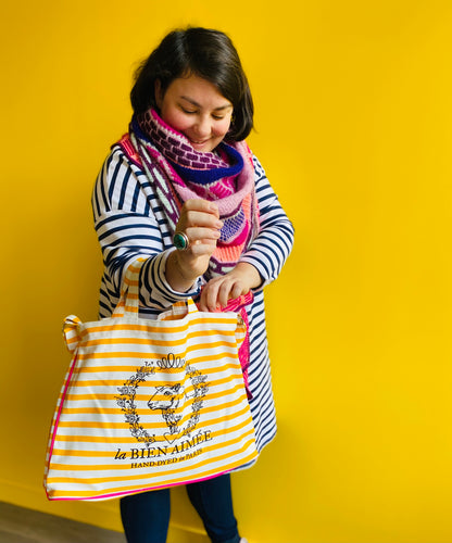 Aimée's Striped Bag