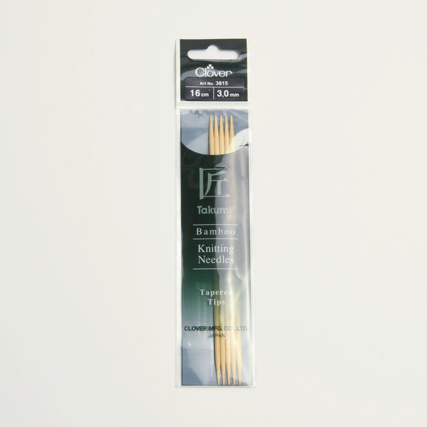 Clover Double Pointed Takumi Bamboo Knitting Needles