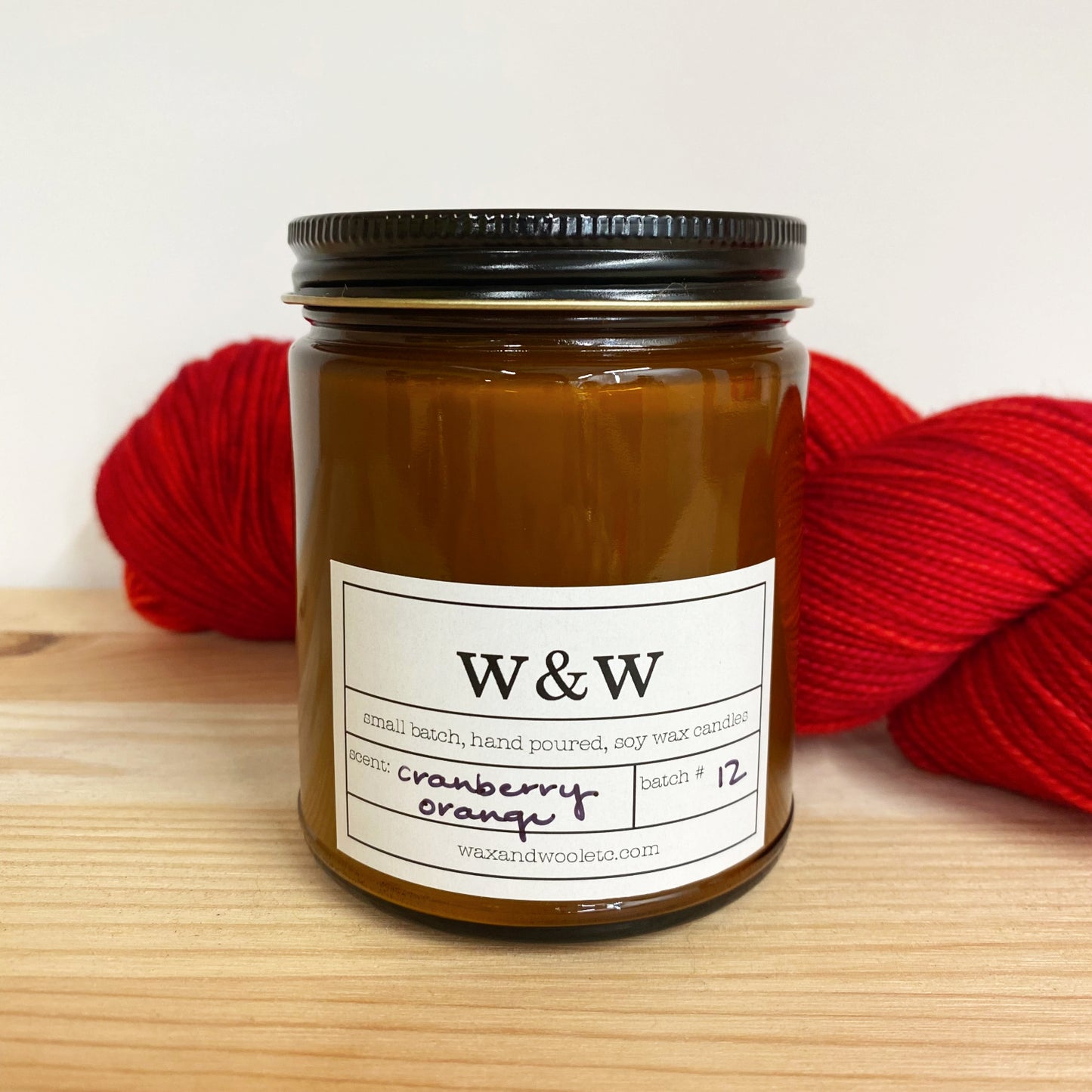 Wax and Wool candle