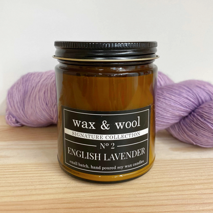 Wax and Wool candle