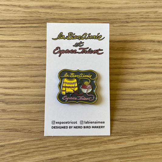 La Bien Aimée x Espace Tricot Enamel Pin