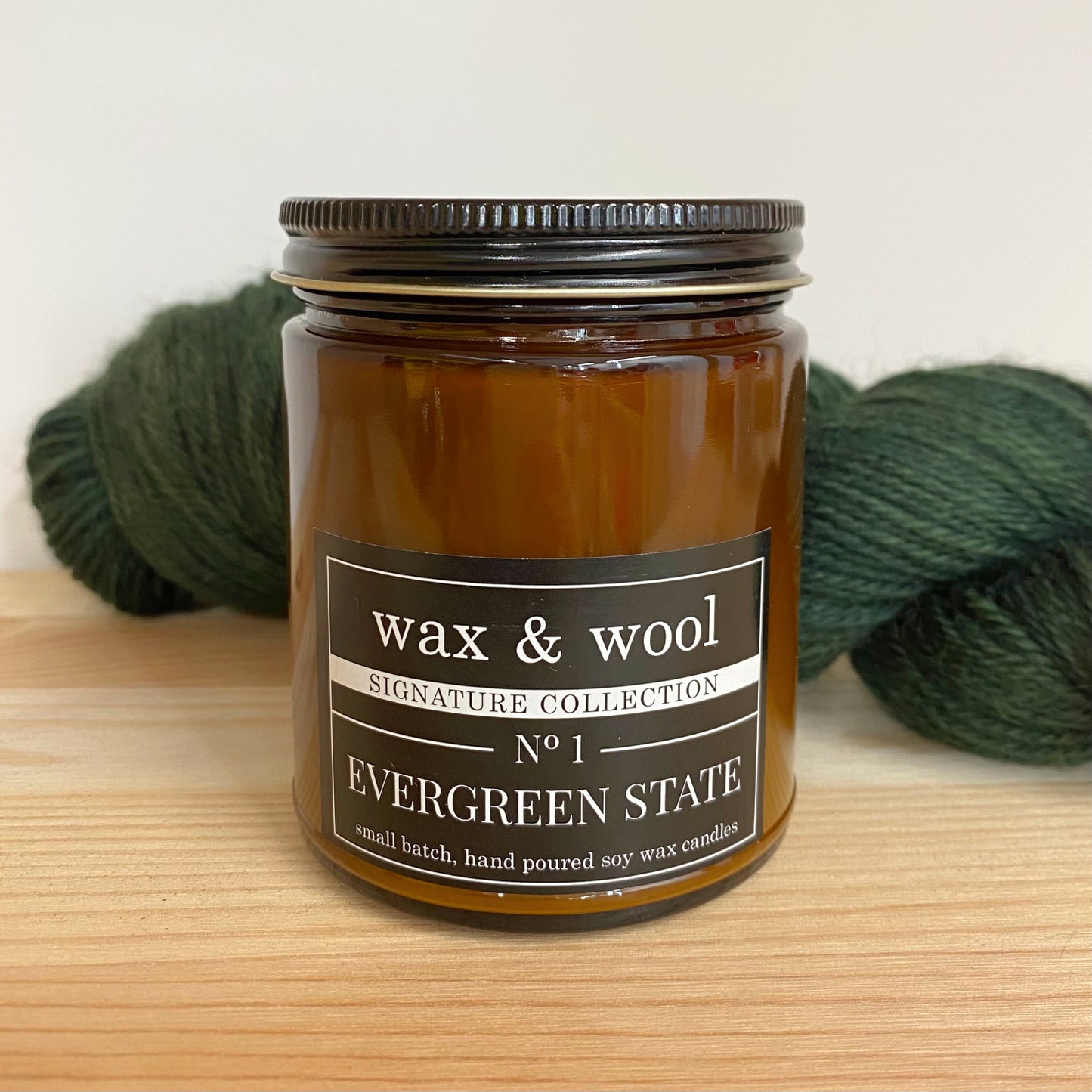 Wax and Wool candle