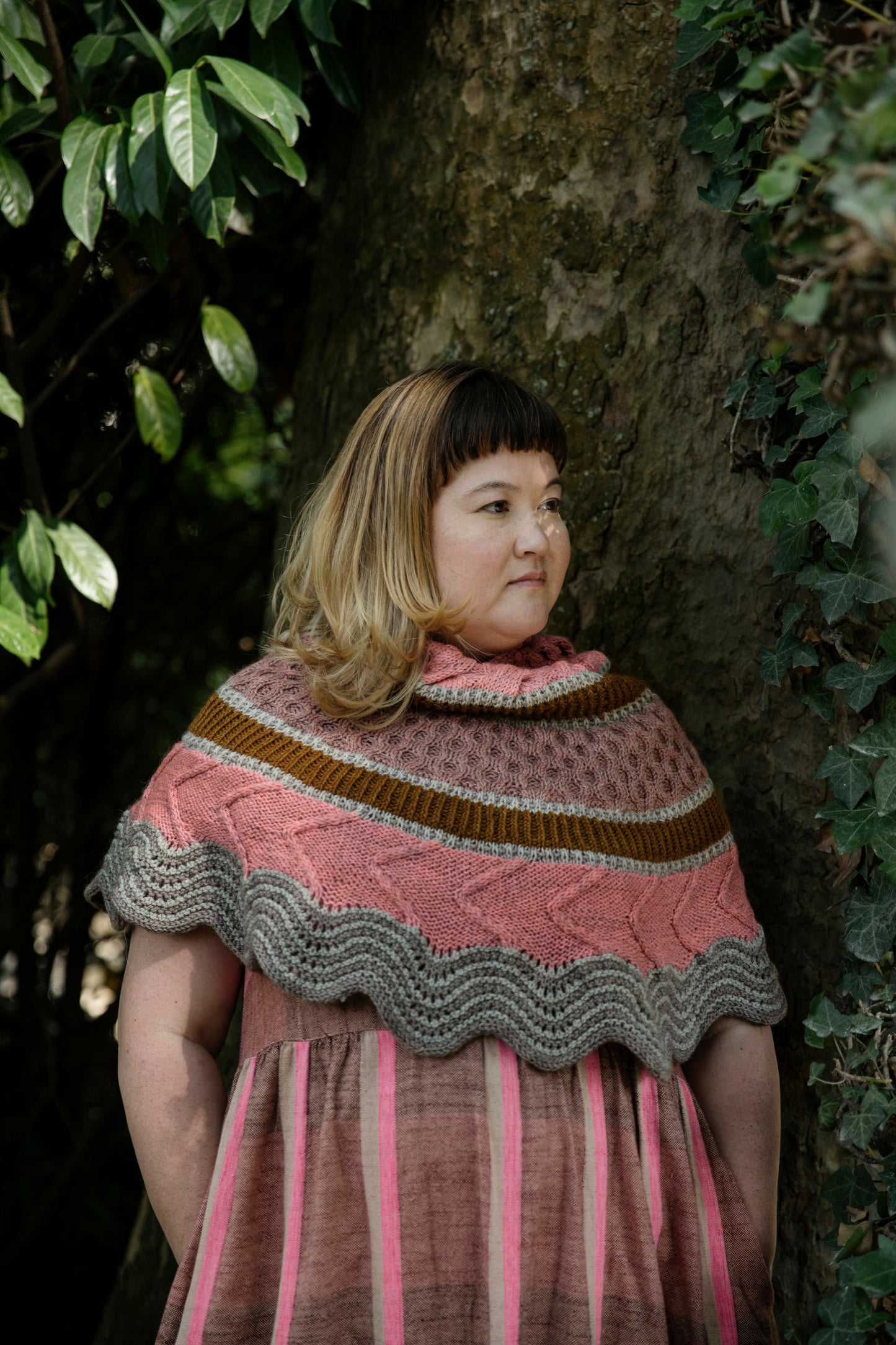 Knitprovisation shawl from Worsted