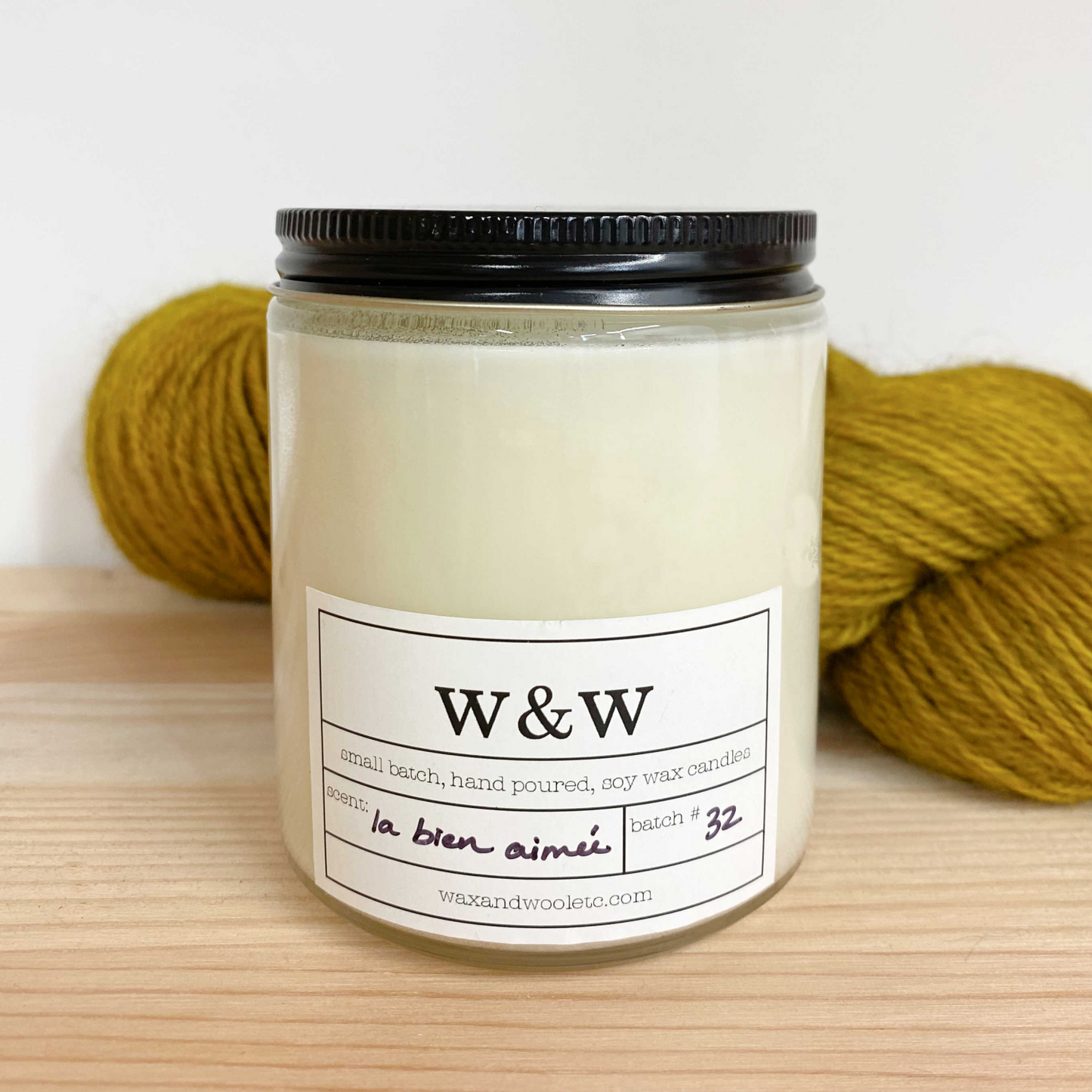 Wax and Wool candle