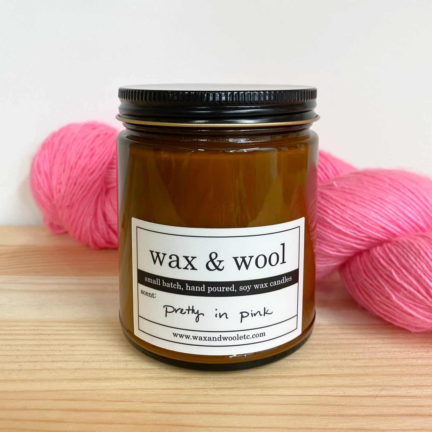 Wax and Wool candle