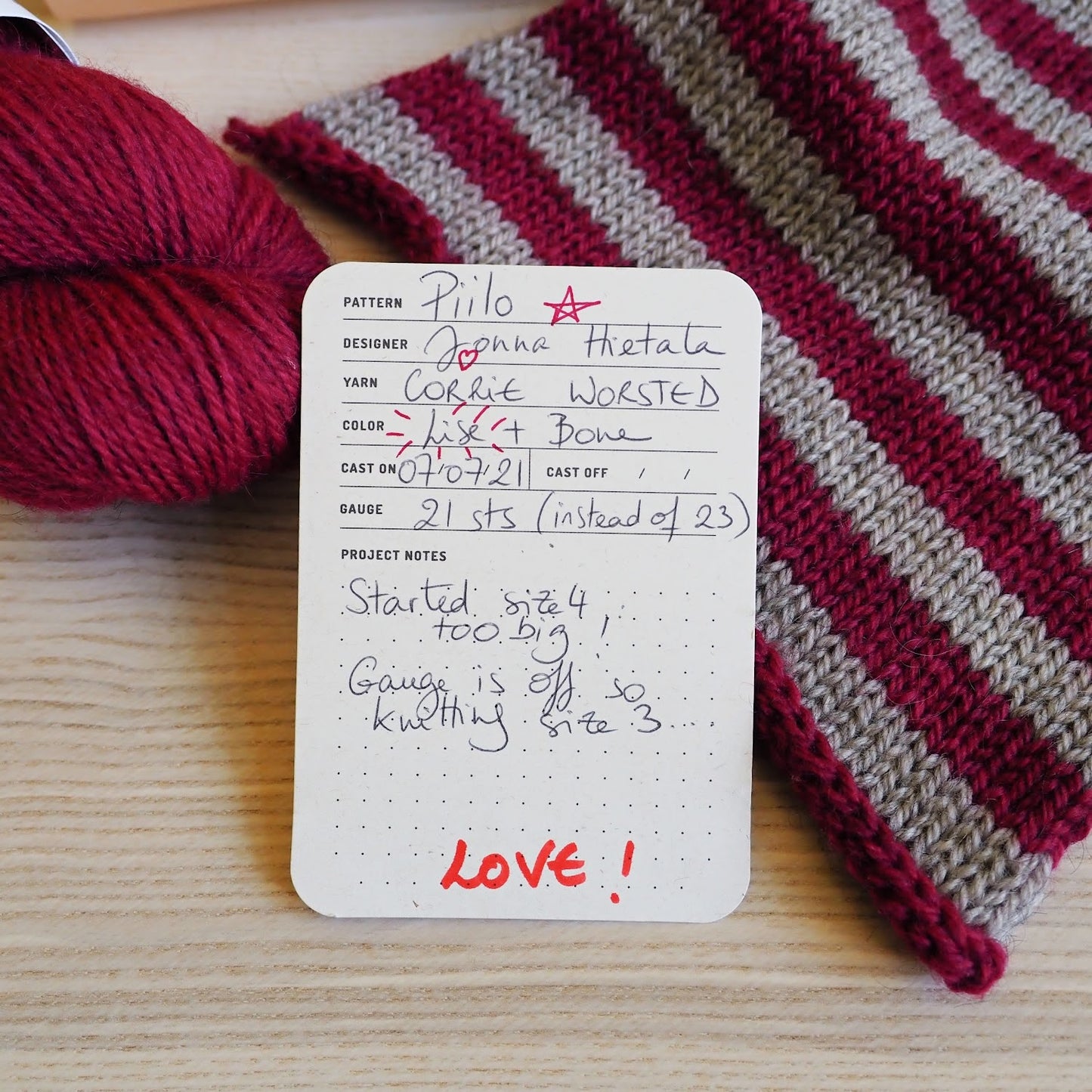 La Bien Aimée Knitting Cards