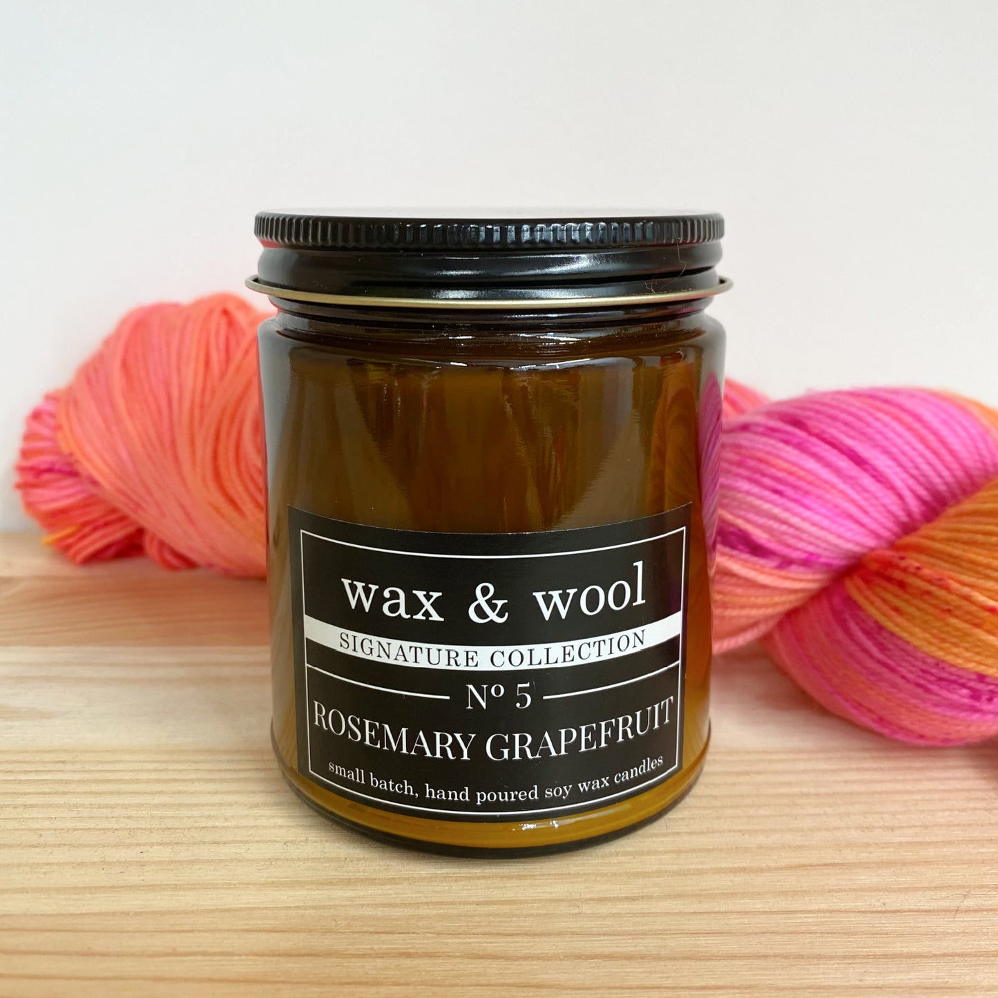 Wax and Wool candle