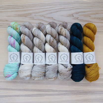 Seascape shawl Yarn Bundle