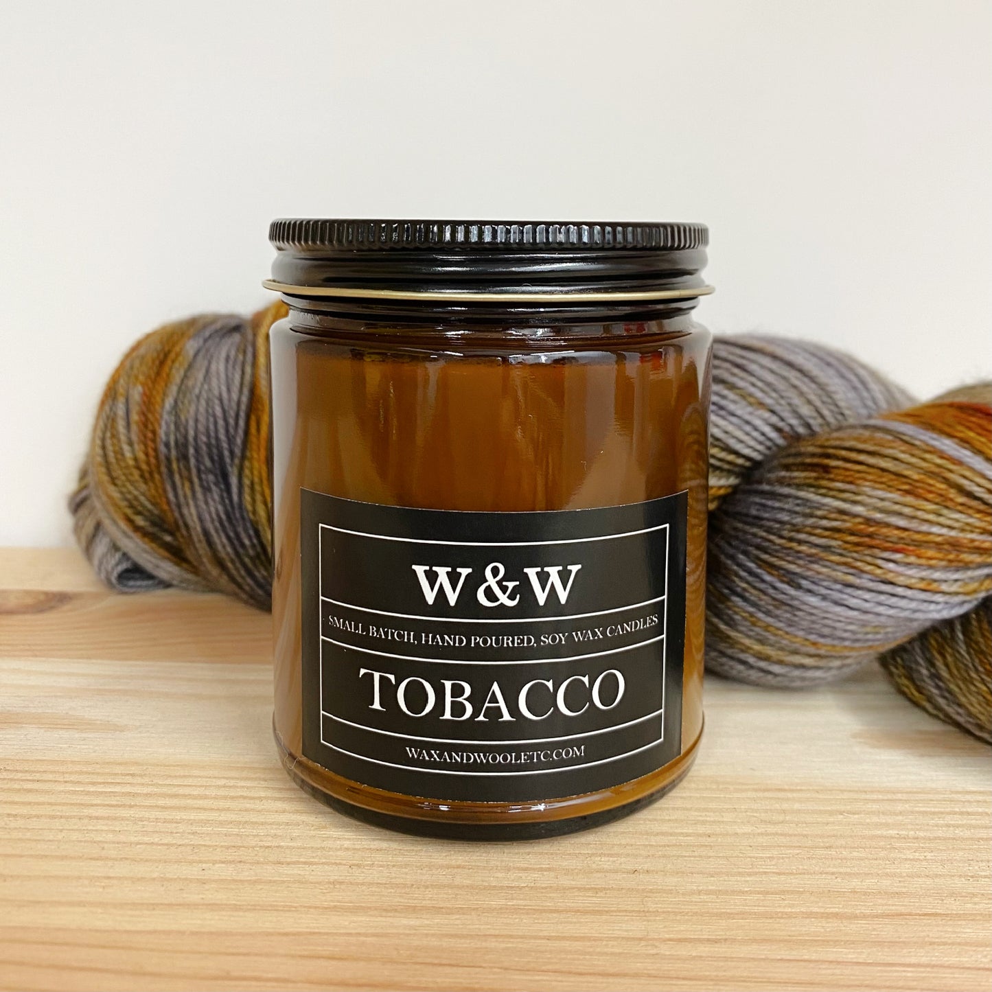 Wax and Wool candle