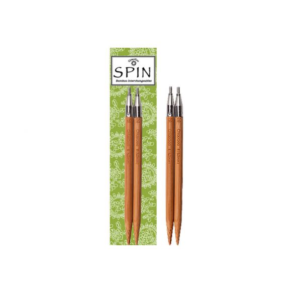 ChiaoGoo SPIN Bamboo 5 Interchangeable Needle Set, Large, US 9-15